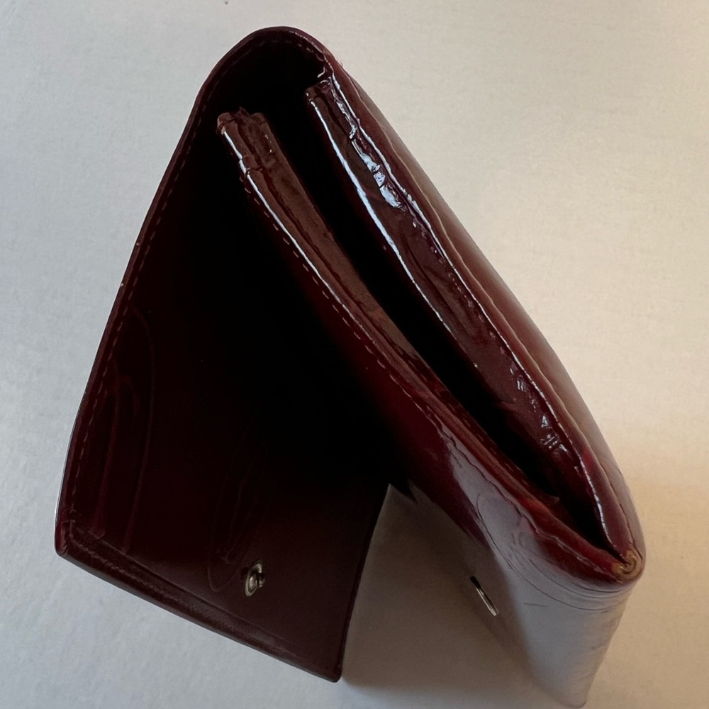 Cartier Happy Birthday Patent Leather Bifold Long Wallet - Picture 10 of 13